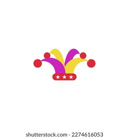 diseño de icono de sombrero de payaso