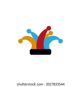 Clown hat icon design template illustration