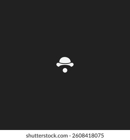 Clown hat icon logo flat vector design