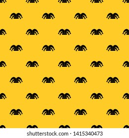 Clown hat pattern seamless vector repeat geometric yellow for any design