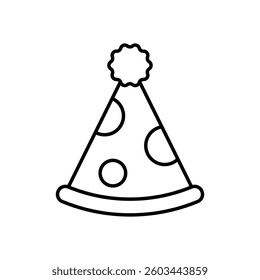 Clown Hat Vector icon stock illustration