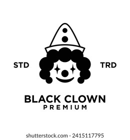 clown head face logo icon design illustration
