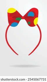 Clown headband mask. vector illustration