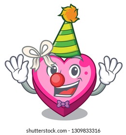 Clown heart box in the cartoon sleep