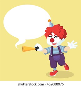 Clown honking with callout