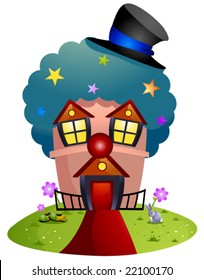 Clown House - Vector