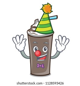 Clown ice chocolate mascot cartoon