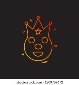 Clown icon design vector