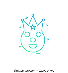 Clown icon design vector