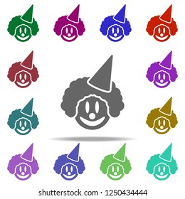 clown icon. Elements of circus in multi color style icons. Simple icon for websites, web design, mobile app, info graphics