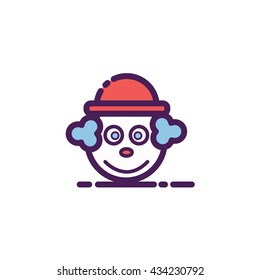 Clown Icon Illustration