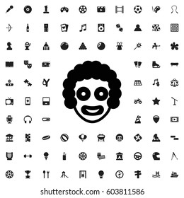 Clown icon illustration isolated vector sign symbol. entertainment icons vector set.