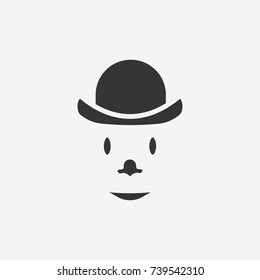Clown icon illustration isolated vector sign symbol