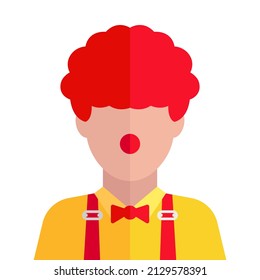 Clown icon illustration. Clown vector. Clown avatar