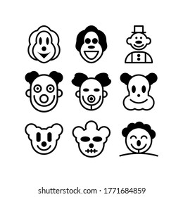 clown icon or logo isolated sign symbol vector illustration - Collection of high quality black style vector icons
