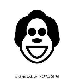 clown icon or logo isolated sign symbol vector illustration - high quality black style vector icons
