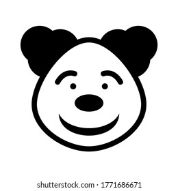 clown icon or logo isolated sign symbol vector illustration - high quality black style vector icons

