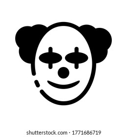 clown icon or logo isolated sign symbol vector illustration - high quality black style vector icons
