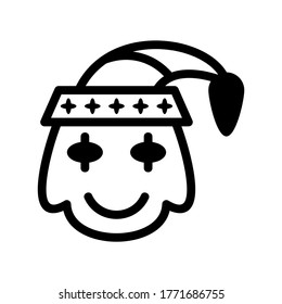clown icon or logo isolated sign symbol vector illustration - high quality black style vector icons
