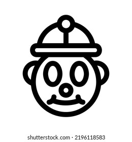 clown icon or logo isolated sign symbol vector illustration - high quality black style vector icons

