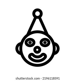 clown icon or logo isolated sign symbol vector illustration - high quality black style vector icons
