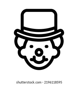 clown icon or logo isolated sign symbol vector illustration - high quality black style vector icons
