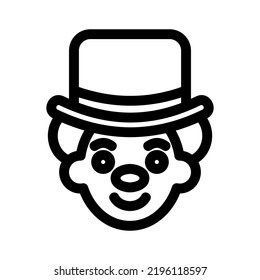 clown icon or logo isolated sign symbol vector illustration - high quality black style vector icons
