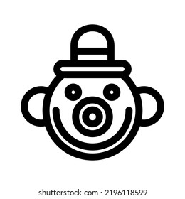 clown icon or logo isolated sign symbol vector illustration - high quality black style vector icons
