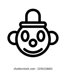 clown icon or logo isolated sign symbol vector illustration - high quality black style vector icons
