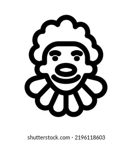 clown icon or logo isolated sign symbol vector illustration - high quality black style vector icons
