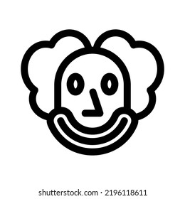 clown icon or logo isolated sign symbol vector illustration - high quality black style vector icons
