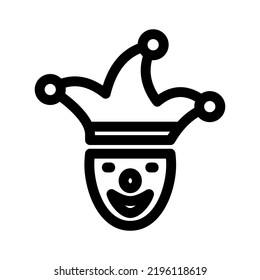 clown icon or logo isolated sign symbol vector illustration - high quality black style vector icons
