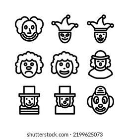 clown icon or logo isolated sign symbol vector illustration - Collection of high quality black style vector icons
