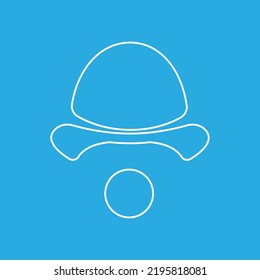 clown icon on white background, vector illustration