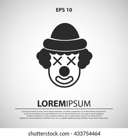 clown icon. clown sign