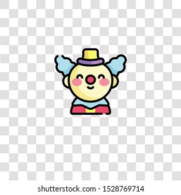 clown icon sign and symbol. clown color icon for website design and mobile app development. Simple Element from birthday collection for mobile concept and web apps icon.