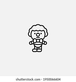 Clown icon sign vector,Symbol, logo illustration for web and mobile