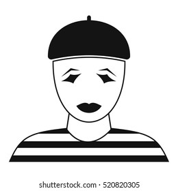 Clown icon. Simple illustration of clown vector icon for web
