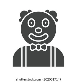 Clown icon vector image. Can also be used for Village. Suitable for mobile apps, web apps and print media.