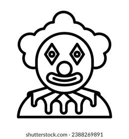 Clown icon vector on trendy design