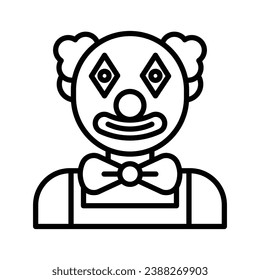 Clown icon vector on trendy design