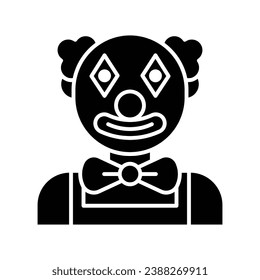 Clown icon vector on trendy design