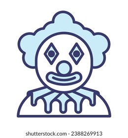 Clown icon vector on trendy design