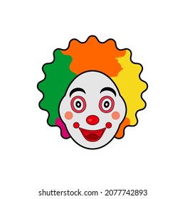 clown icon, clown vector sign symbol