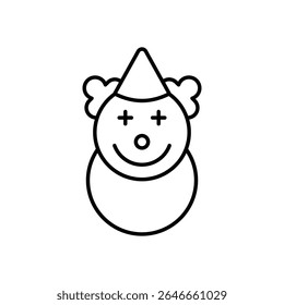Clown Icon vector stock illustration