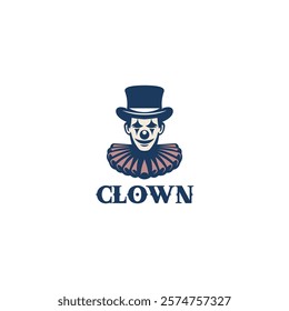 clown illustration logo vector design inspiration