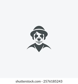 clown illustration logo vector design inspiration