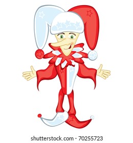 Clown. Isolated vector illustration on white background for design