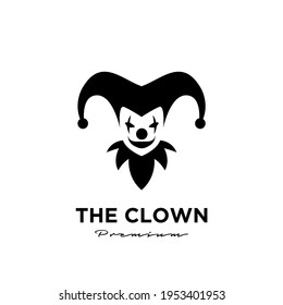 Clown Joker Logo Icon Design Vector Illustration	
