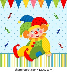 clown joker vector